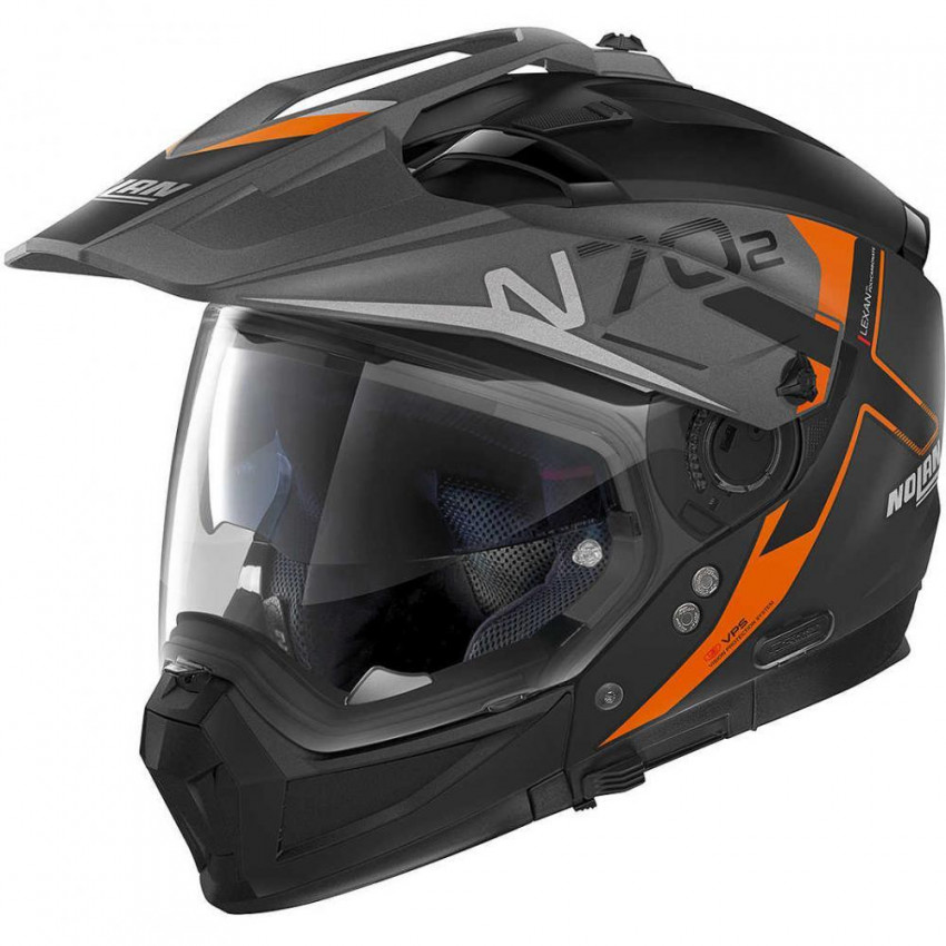 Шолом Nolan N70-2 X BUNGEE N-COM Black Orange